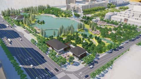 全新“蝶变”的嘉兴江南摩尔摩天轮广场-秀洲公园